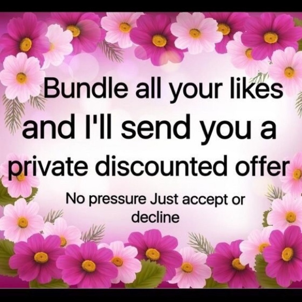 Bundle your ‘likes’ for special discount❤️